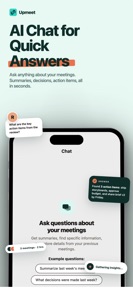 Upmeet - Transcript & Summary screenshot