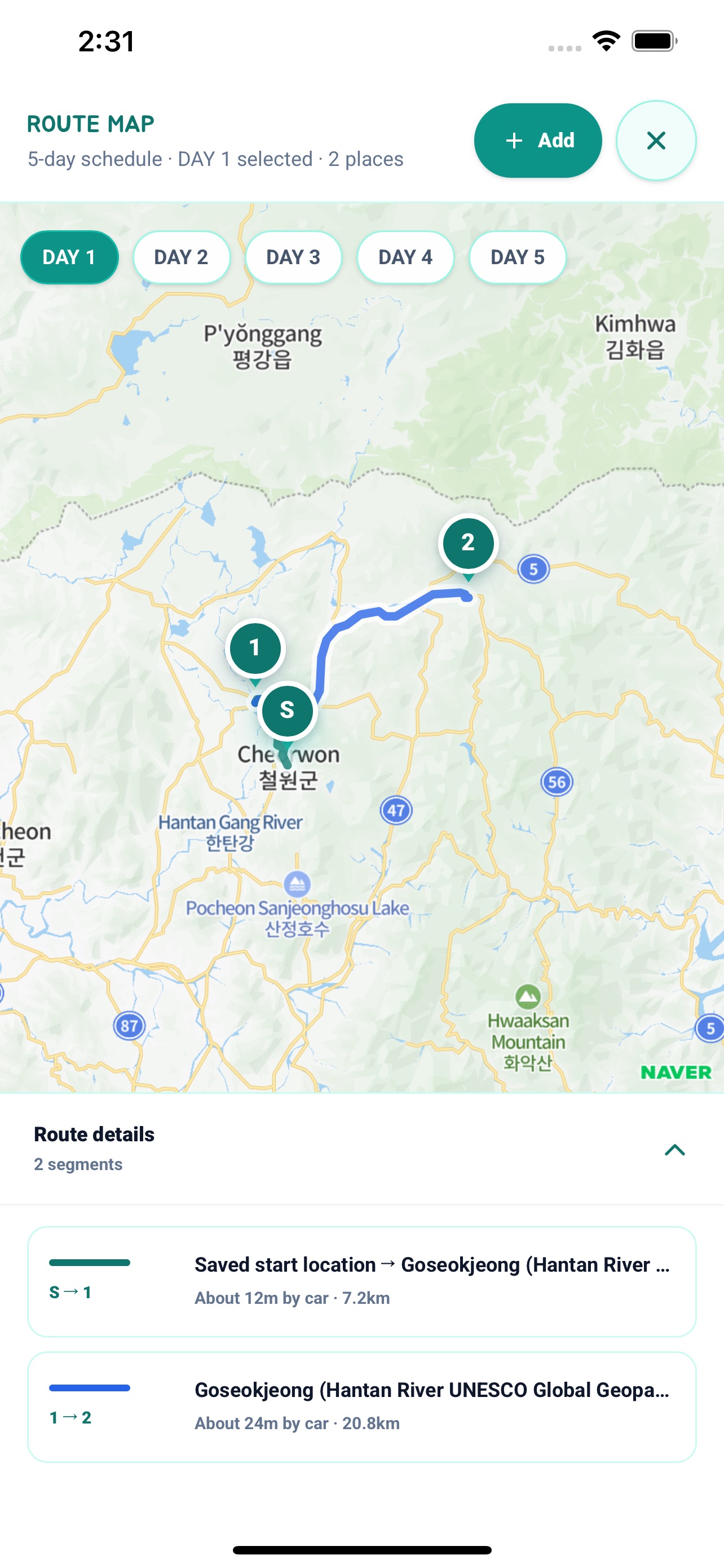 Screenshot 4 of RouteOne: Travel Planner