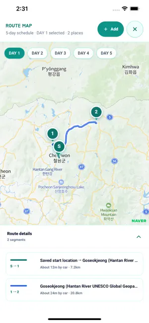 RouteOne: Travel Planner screenshot 4