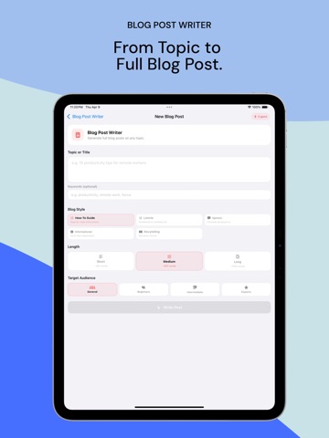 Toolvix-AI - AI Assistant iPad screenshot