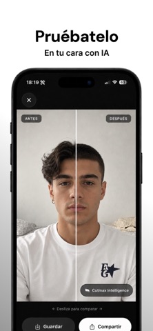Cutmax: Tu Corte Ideal con IA iPhone screenshot 2