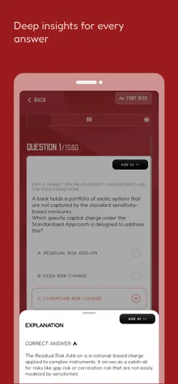 FRM Risk Prep: With AI iPhone Screenshot 4