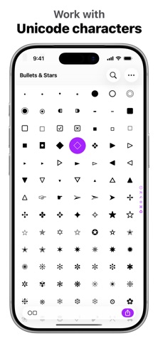 UniChar — Unicode Keyboard screenshot
