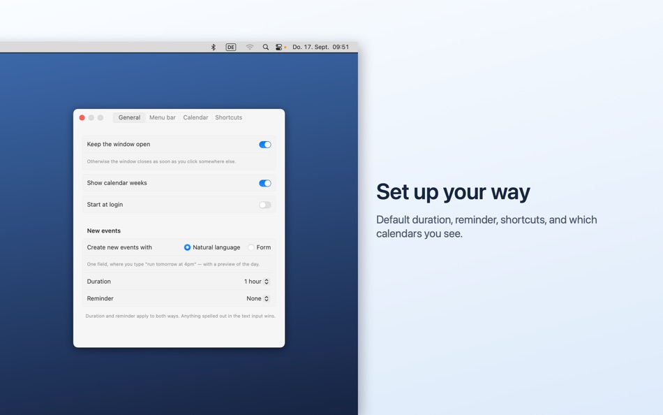#6. miCal - the missing calendar (macOS) โดย: entwicklungsschmiede UG & Co KG