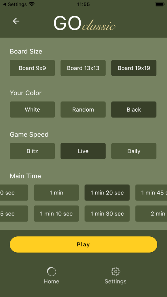 #3. ClassicGo (iOS) Podle: Alexander Kutsybala