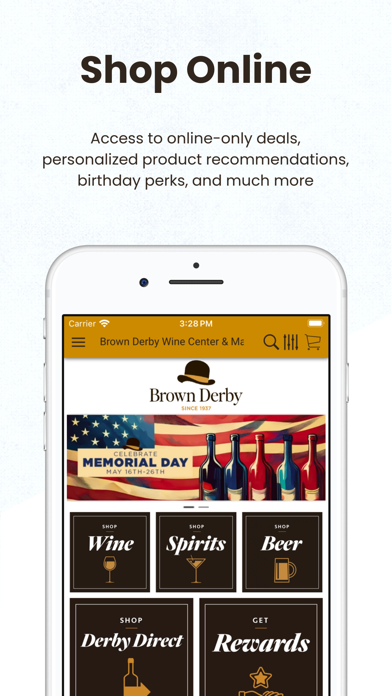 Brown Derby Stores Screenshot 1 - AppWisp.com Brown Derby Stores Screenshot 1 - AppWisp.com