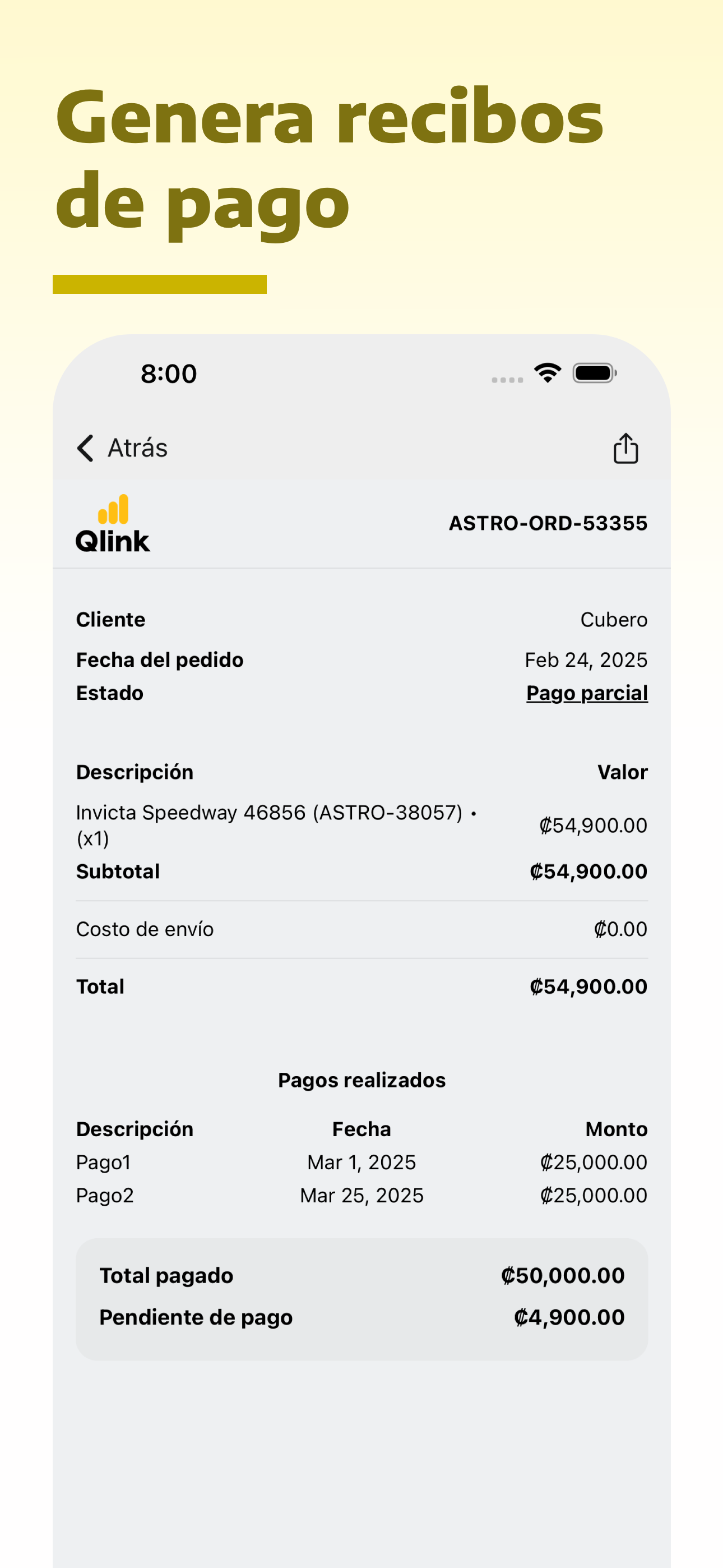 Qlink: Admin. Pymes y Ventas