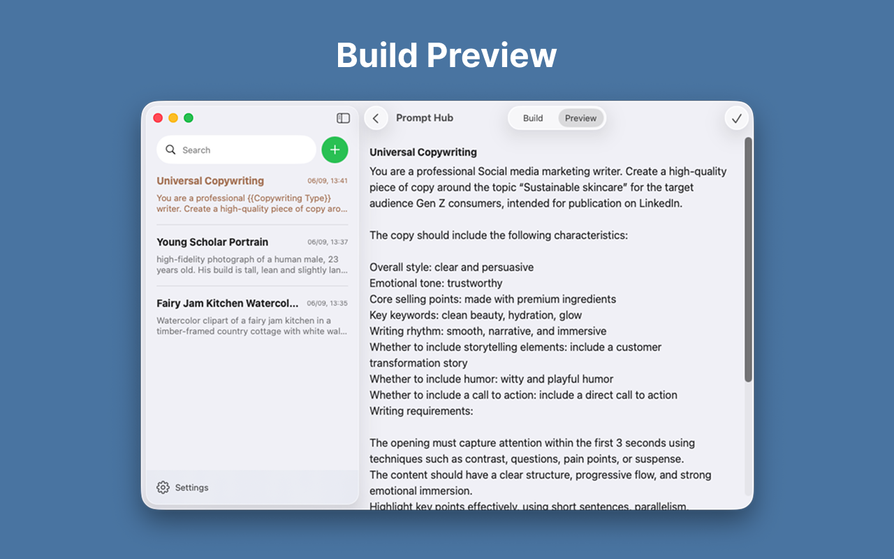 Prompt Hub: AI Prompt Manager