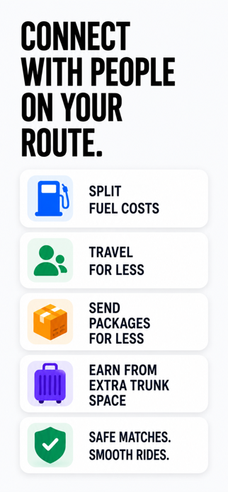 Carpool-Ride Sharing - CoolCar Screenshot 2 of 8