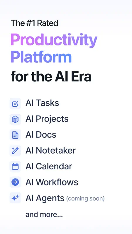 Motion: Tasks & AI Scheduling screenshot 1 of 10