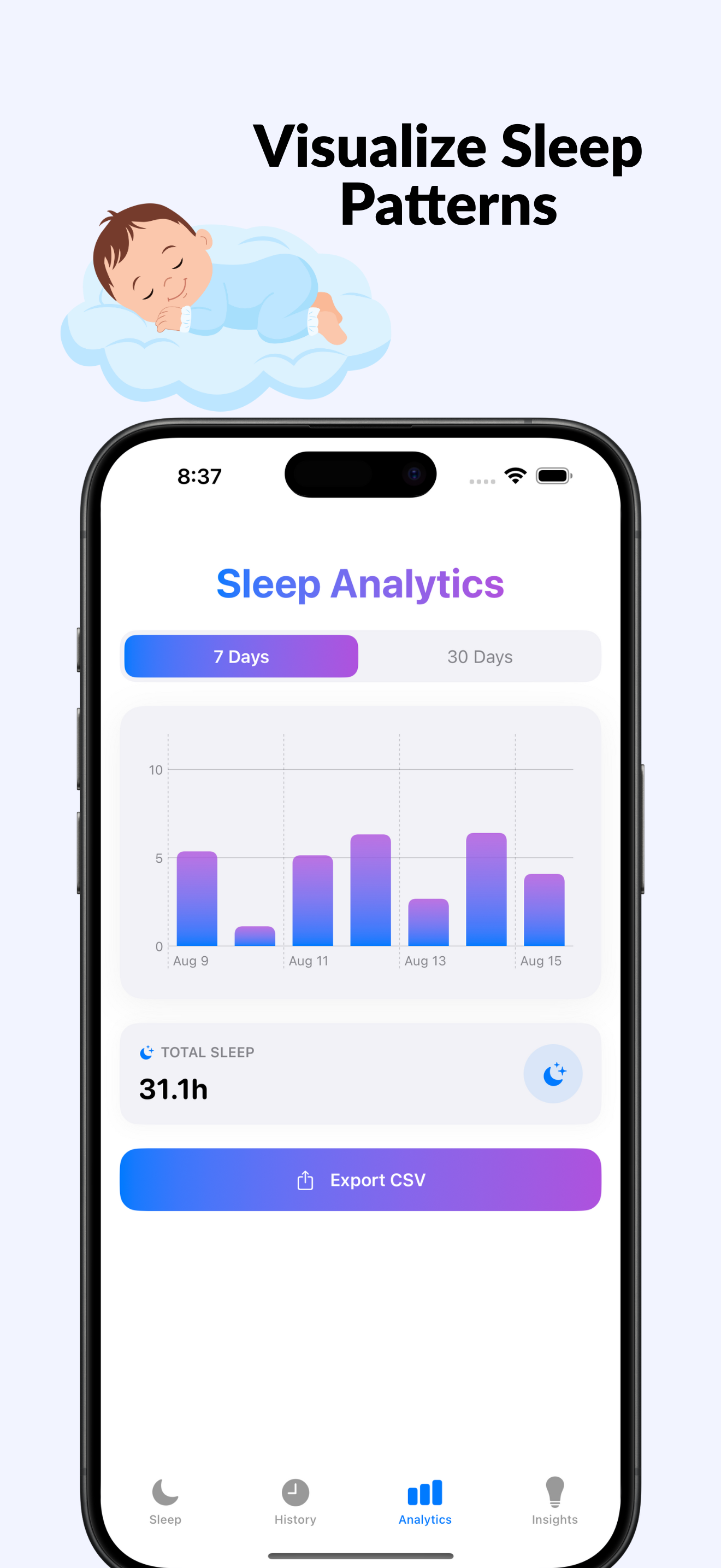 Baby Sleep Log – Sleepie screenshot 5