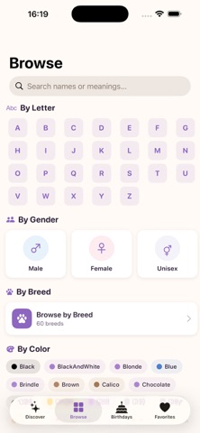 Cat Names Expert iPhone screenshot