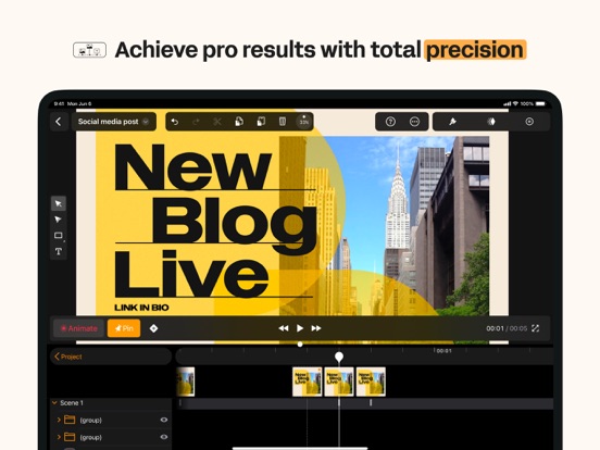 Linearity Move Motion Graphics iPad screenshot 5 - Graphics & Design app