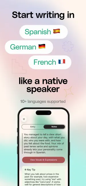 Moti - Language Journal screenshot 1