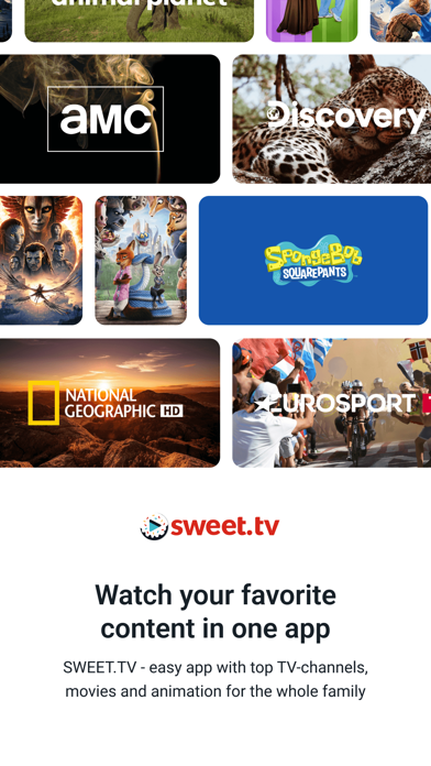 Screenshot #1 pour SWEET.TV: TV & Movie hits
