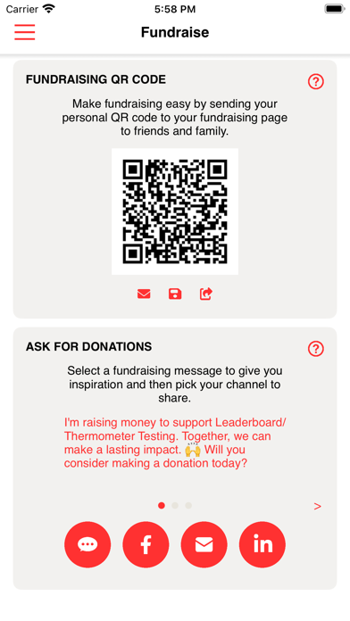 CrowdChange Go Fundraise Screenshot