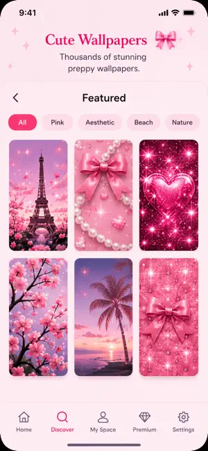 Preppy Girl Backgrounds screenshot 2
