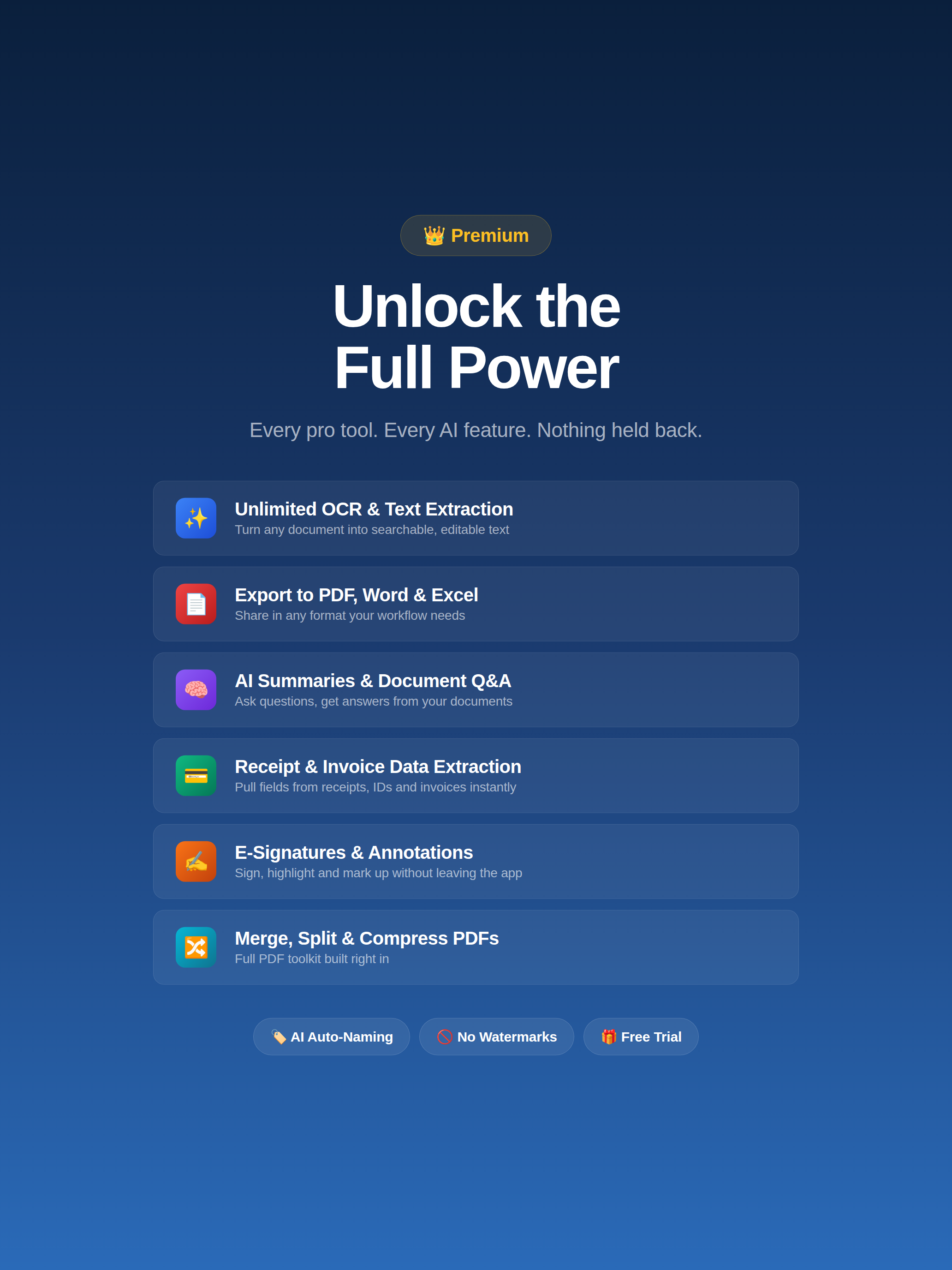 QuickDocs: AI Document Scanner screenshot 20