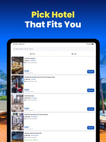 Cheap Hotels・Hotel Deals iPad screenshot