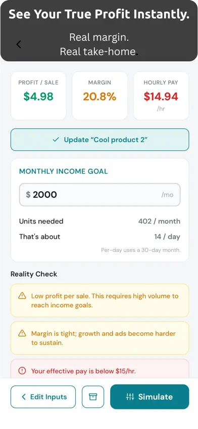 True Margin Basic screenshot 3