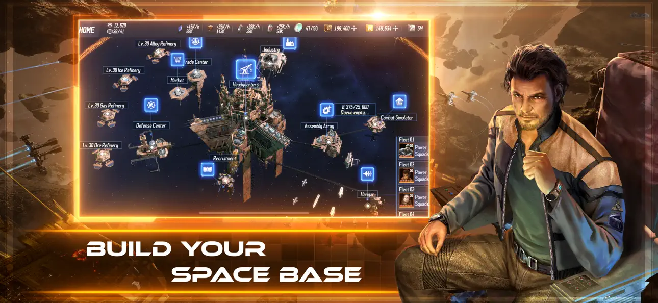 EVE Galaxy Conquest iOS Mod IPA screenshot 1 - iOS game interface