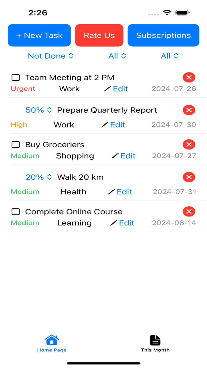 To Do List - Daily Planner