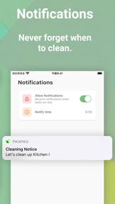 Cleaning Schedule - PikaPika screenshot