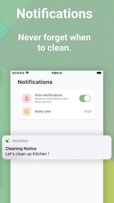 Cleaning Schedule - PikaPika Screenshot 6 of 6