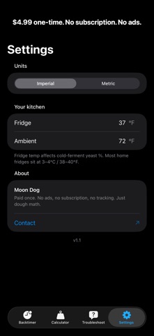 Crust: Pizza Dough Calculator screenshot