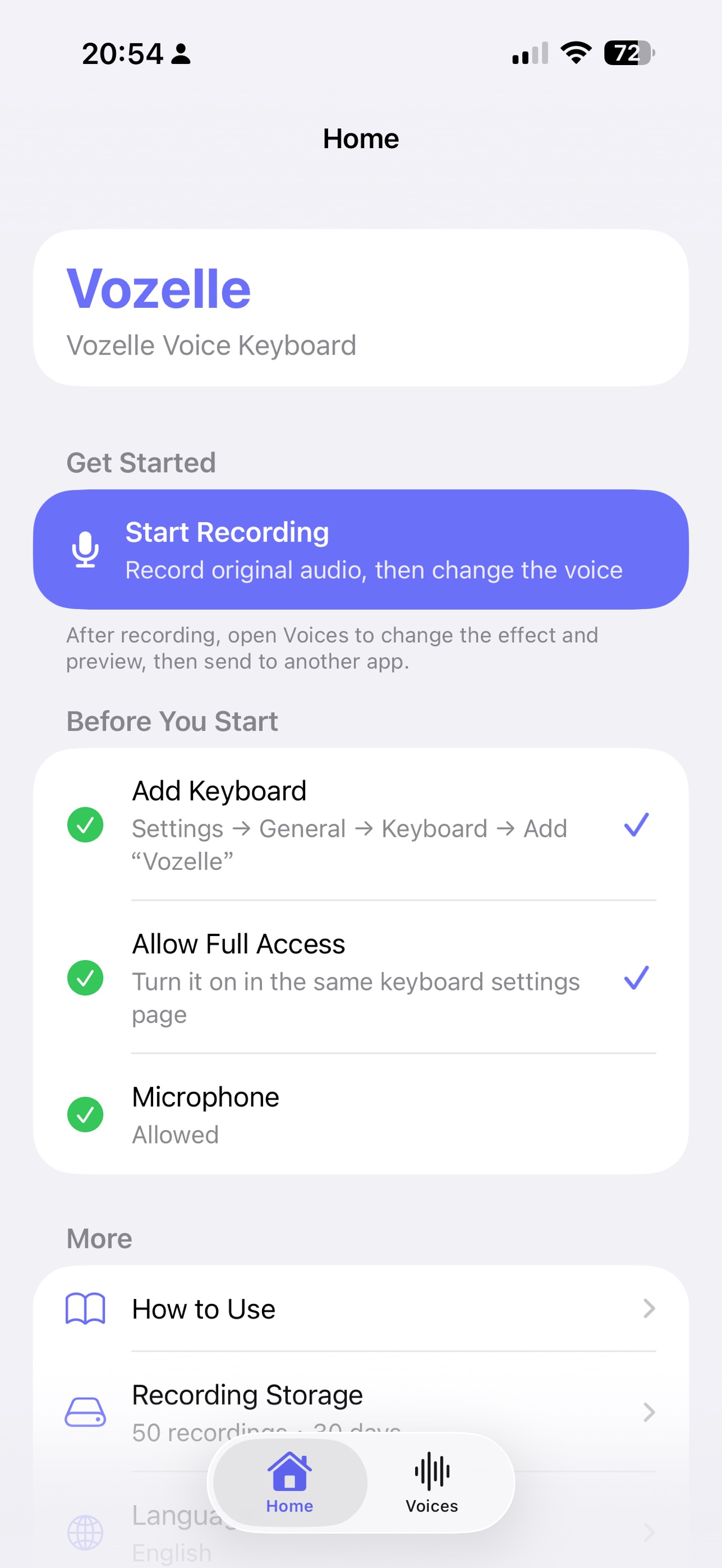 Screenshot 1 of Vozelle