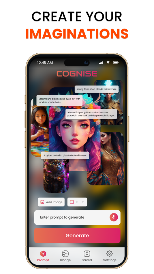 #6. Cognise- Ai Photo Generator (iOS) By: digital roots technologies