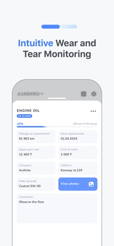 Aicar - smart service logbook screenshot
