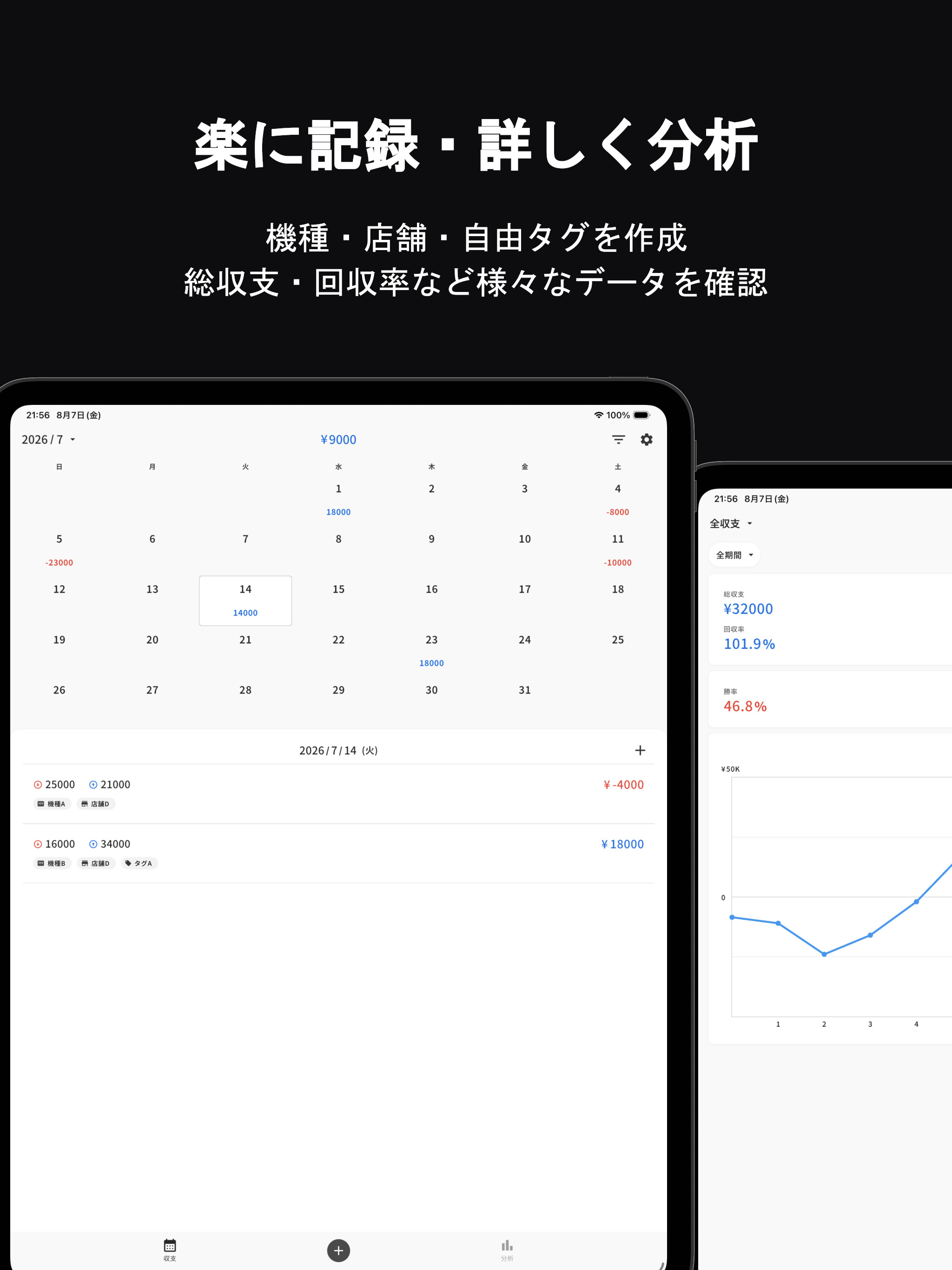 パチンコ・パチスロ収支管理＆グラフ分析 - PSDB screenshot 7
