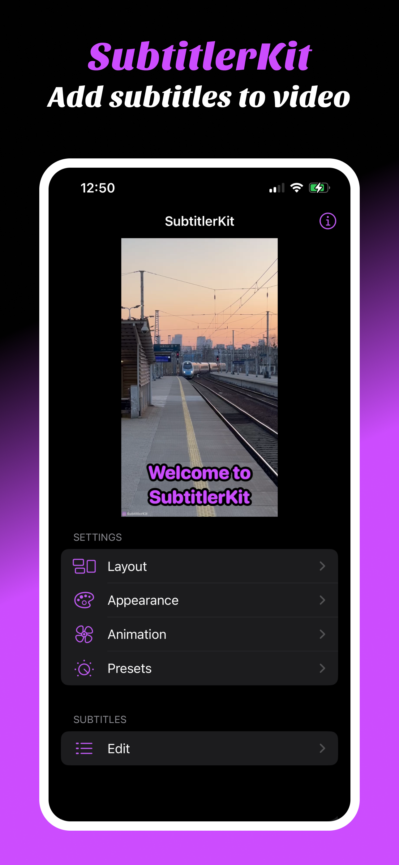 SubtitlerKit – video subtitles