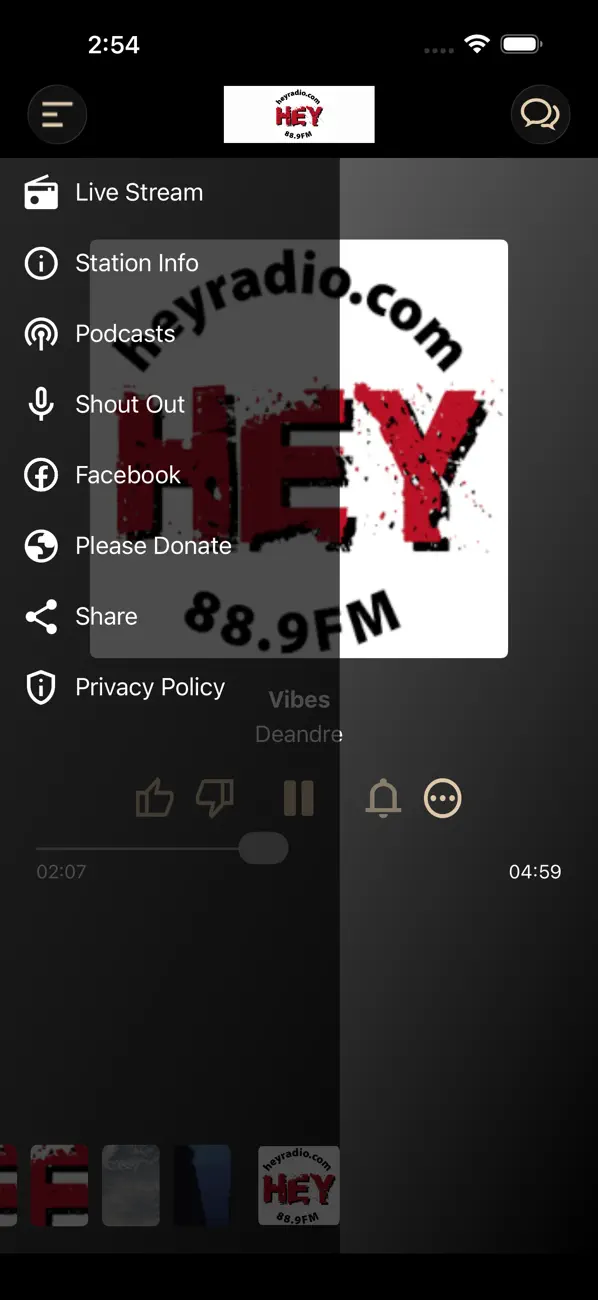 Screenshot #2 pour Hey Radio 88.9