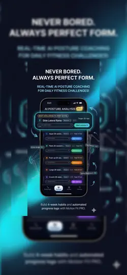 Скриншот MotionFit: AI Workout & Form на iPhone 4