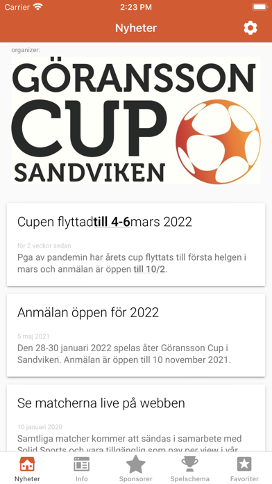 Göransson Cup Screenshot