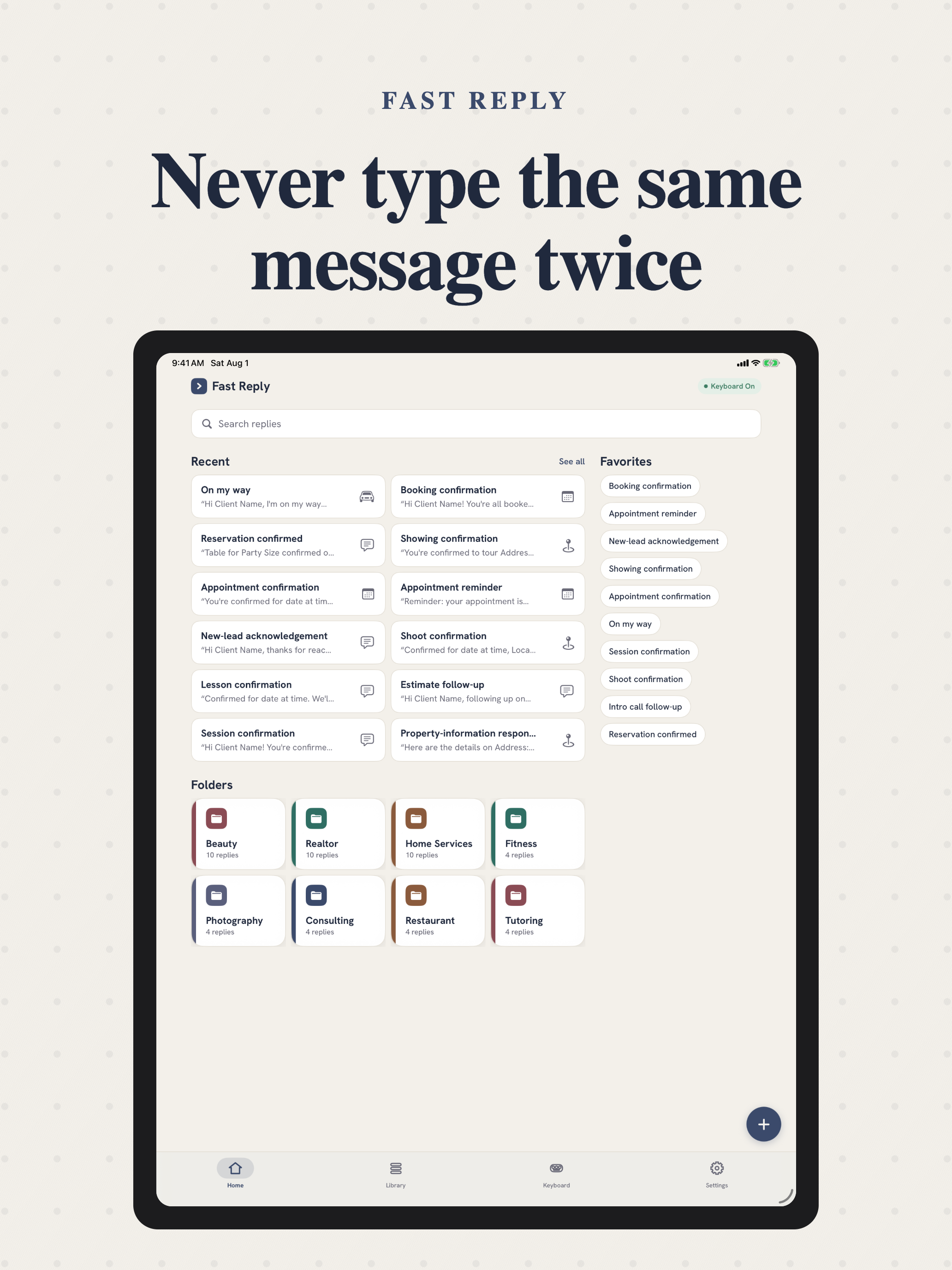 Fast Reply: Saved Replies screenshot 8