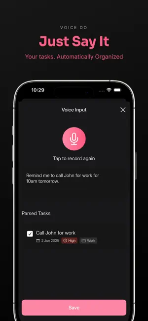Voice Do: Voice To-Do List screenshot 2