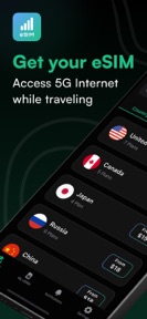 eSIM for Travel: ViaSIM Data screenshot