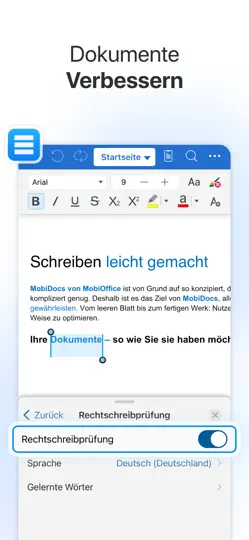 Screenshot von MobiOffice・Word Docs・Excel・PDF auf dem iPhone 4