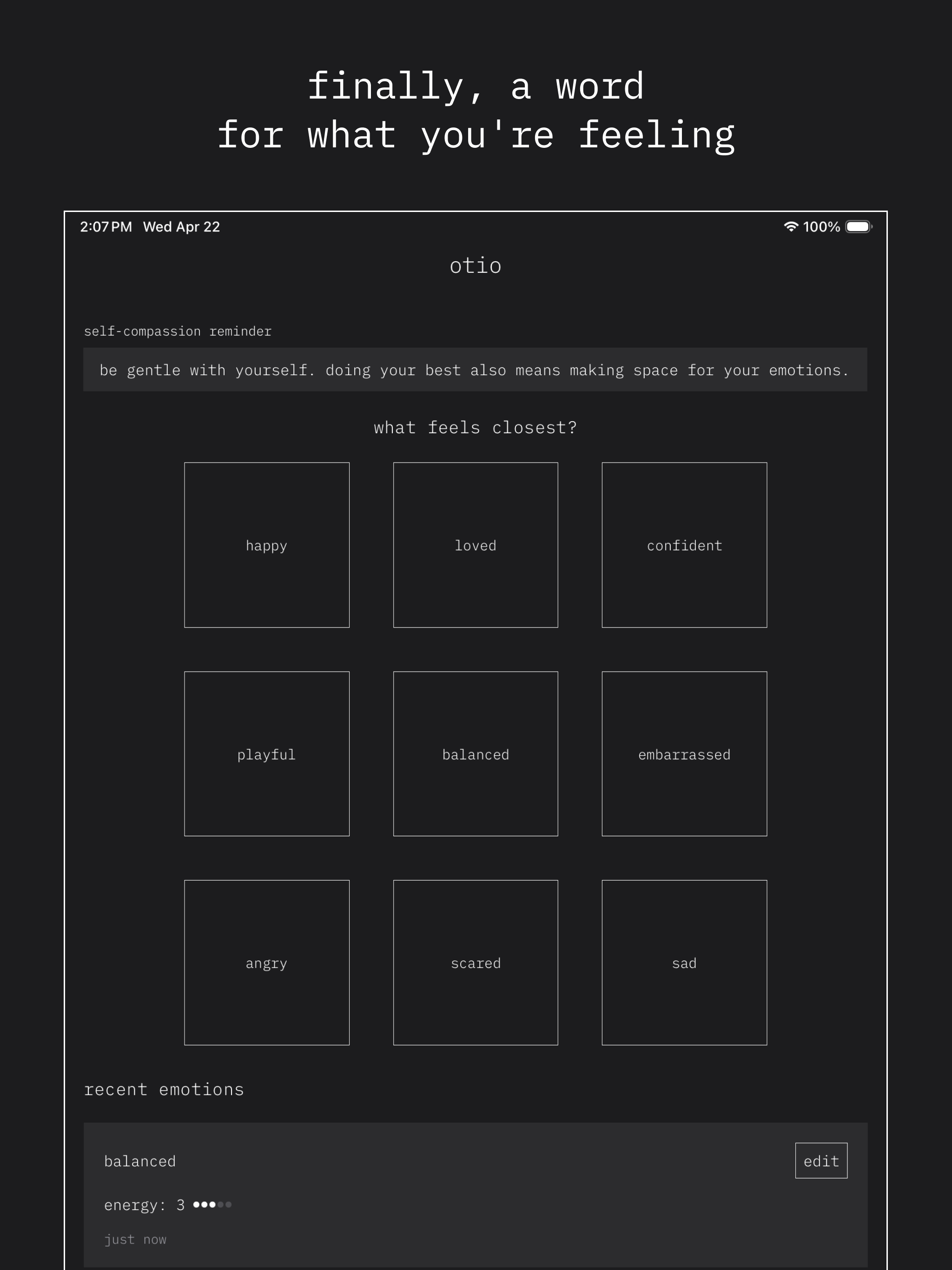 otio: journal & soundscape