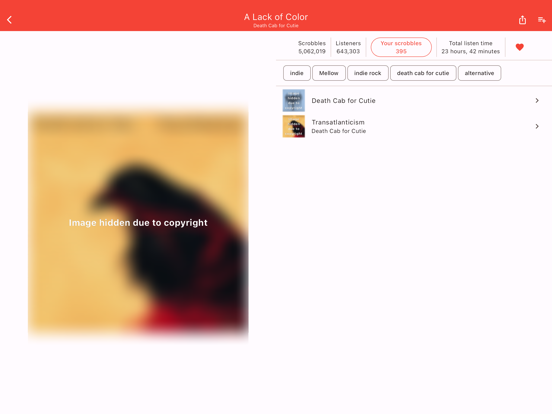Finale for Last.fm iPad screenshot 6 - Music app