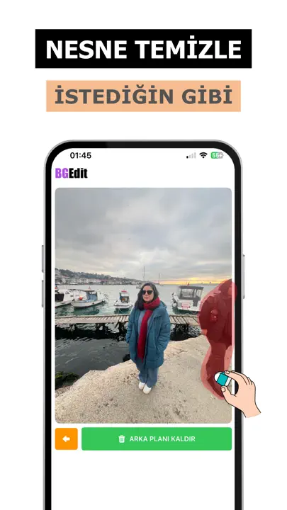 Arka Plan Silici & Kaldırma iPhone Ekran Görüntüsü 2