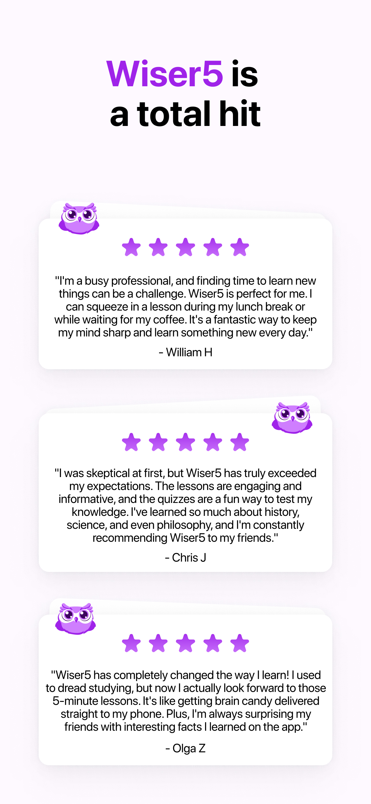 Wiser5: Bite-Sized Learning screenshot 6