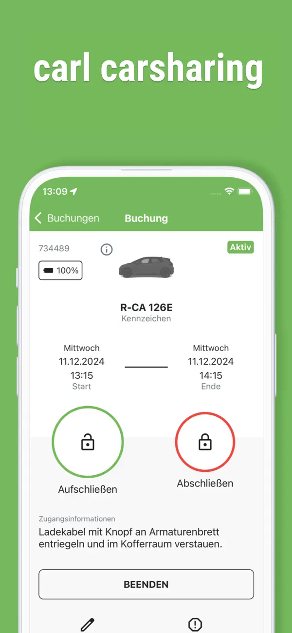 Screenshot #1 pour carl carsharing