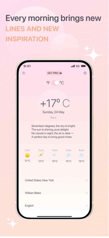 Weather & Poetry Widget screenshot