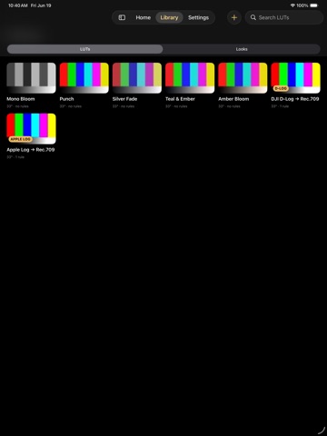 LogBloom: LUT Video Grading ipad screenshot 4