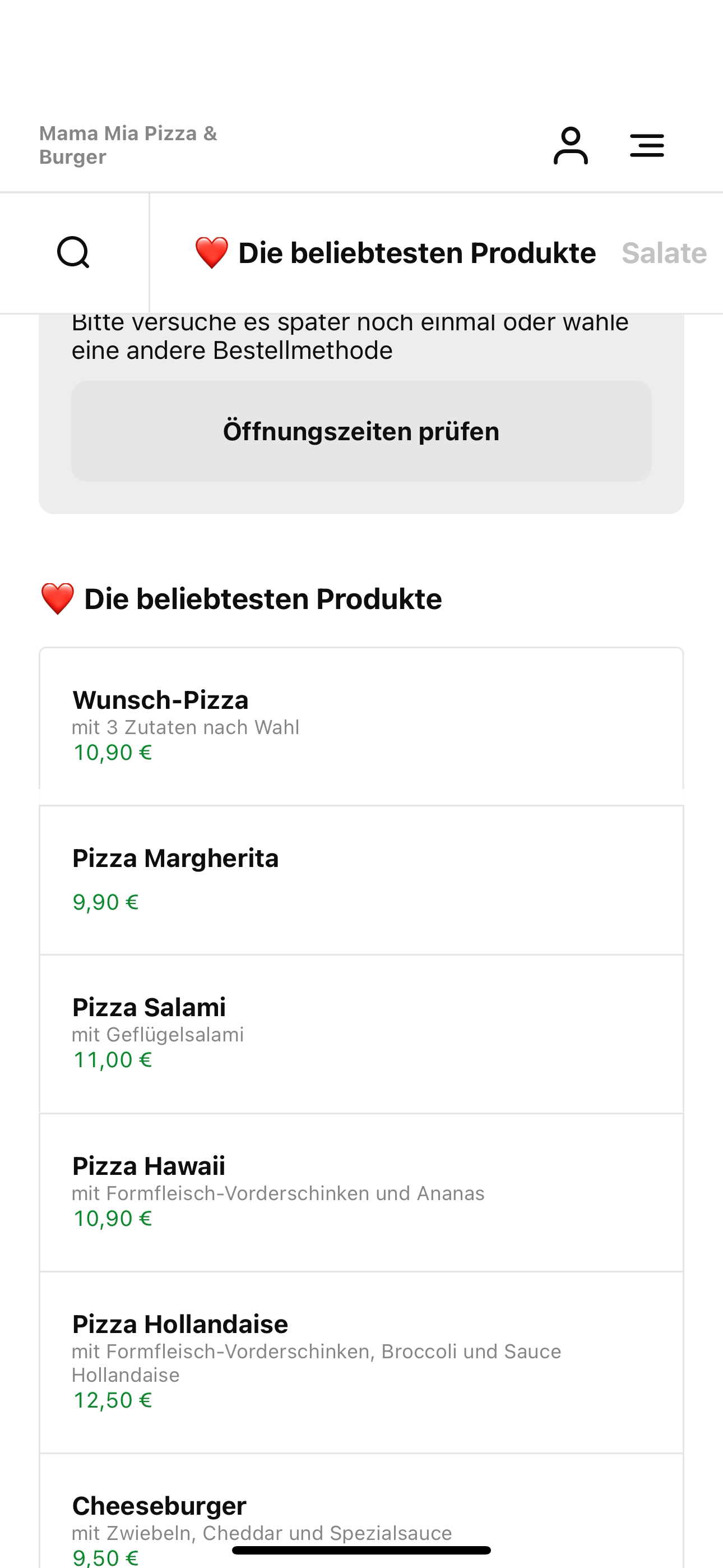 Mama Mia Pizza & Burger