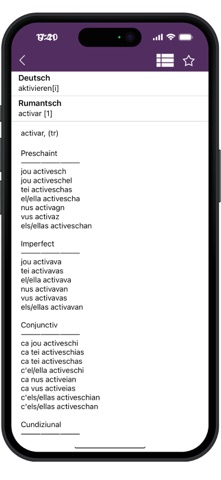 Wörterbuch Rumantsch Sutsilvan screenshot
